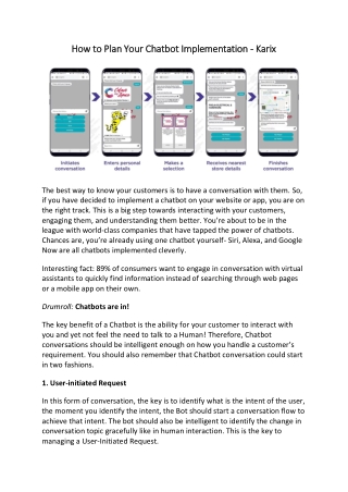How to Plan Your Chatbot Implementation - Karix