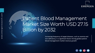 Patient Blood Management Market