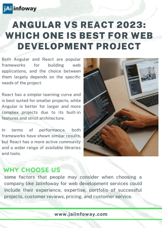 Angular vs React 2023 Which One is Best for Web Development Project