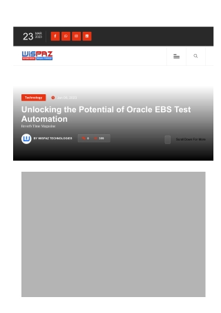 Unlocking the Potential of Oracle EBS Test Automation