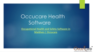 Occupational Health and Safety Software in Maldives