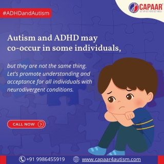 Autism and ADHD may co-occurrence | Best Autism Treatment in Bangalore | CAPAAR