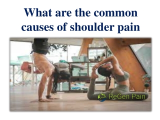 What are the common causes of shoulder pain