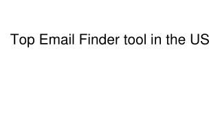 Top Email Finder tool in the US