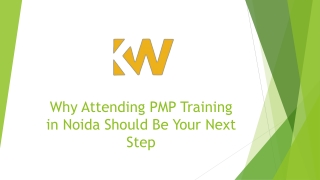 Why Attending PMP Training in Noida Should Be Your Next Step