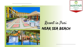 Resort in Puri Near Sea Beach