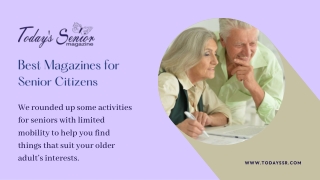 The Best Magazines for Senior Citizens - TodaySSR