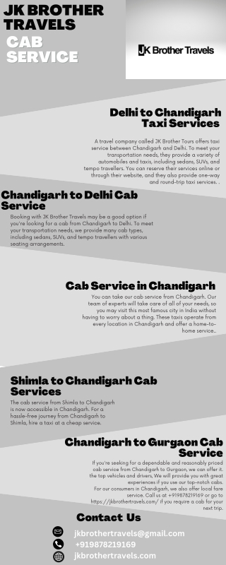 Taxi Service in Chandigarh