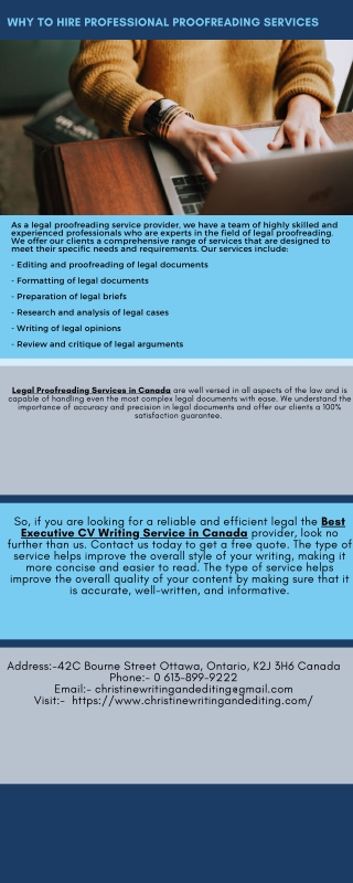 Hire Legal Proofreading Services in Canada