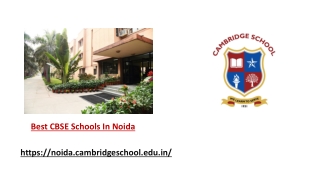 Best CBSE Schools In Noida