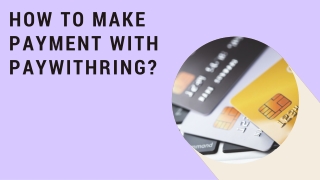 How to make payment with paywithRING