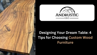 Customize Wooden Tables