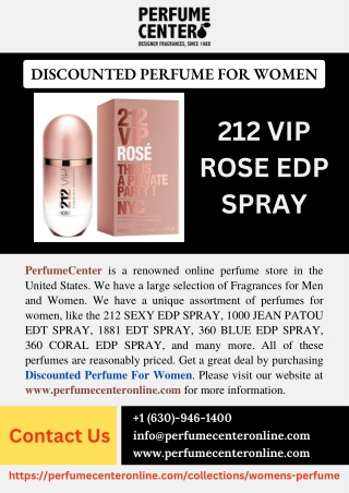 Discounted Perfume for Women