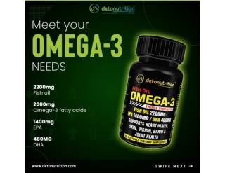 Meet your Omega-3 Needs with Best Fish Oil Capsules from Detonutrition