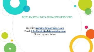 Best Amazon Data Scraping Services