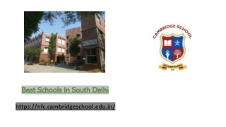 Best Schools In South Delhi