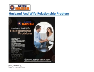 Husband And  Wife Relationship Problem -astronadish