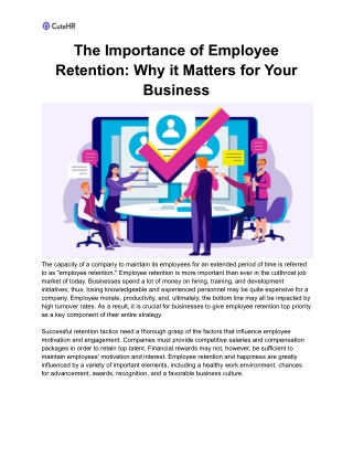 The Importance of Employee Retention_ Why it Matters for Your Business