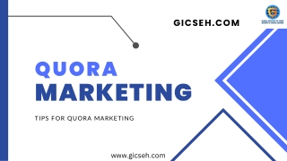 Tips for Quora Marketing | gicseh