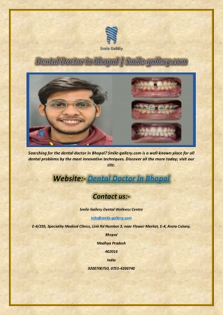 Dental Doctor In Bhopal