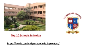 Top 10 Schools In Noida