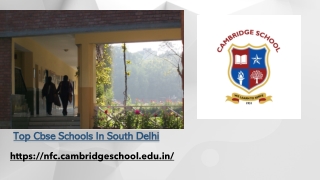 Top Cbse Schools In South Delhi