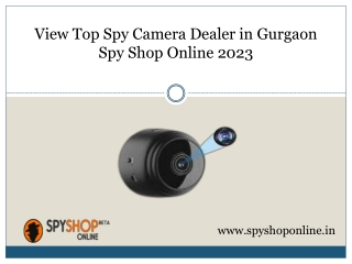 View Top Spy Camera Dealer in Gurgaon Spy Shop Online 2023