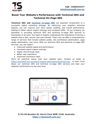 Boost Your Website's Performance with Technical SEO and Technical On-Page SEO