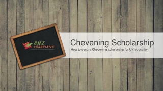 Chevening Scholarships in UK