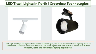 15W & 30W LED Track Lights in Perth by Greenhse Technologies