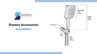 Shower Accessories - Saniterica.ca