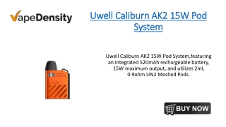 Uwell Caliburn AK2 15W Pod System