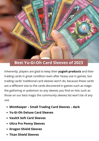 Best Yu-Gi-Oh Card Sleeves of 2023