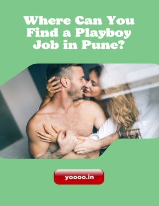 Where Can You Find a Playboy Job in Pune