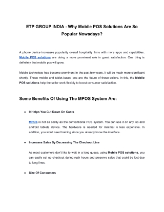 ETP GROUP INDIA - Why Mobile POS Solutions Are So Popular Now A Days (1)