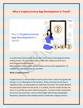 Why is Cryptocurrency App Development in Trend