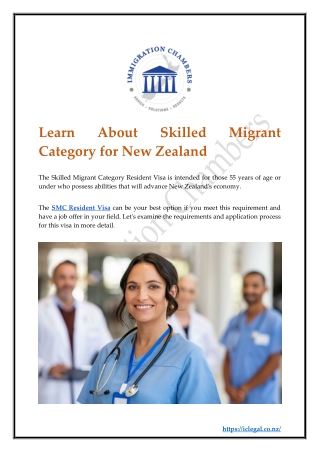 Learn About Skilled Migrant Category for New Zealand