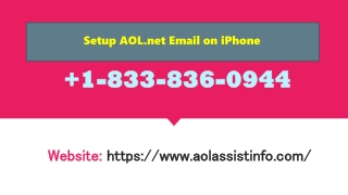 How to Setup AOL Email on iPhone  1-833-836-0944