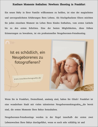 Kostbare Momente festhalten: Newborn Shooting in Frankfurt