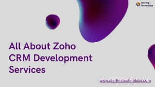 All About Zoho CRM Development Services