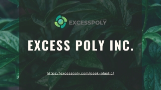 Sell Peek Plastic Regrind | Excesspoly.com