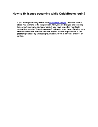 QuickBooks-login