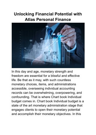 Unlocking Financial Potential with Atlas Personal Finance