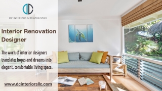 Interior Renovation Designer | Dc Interiors & Renovations