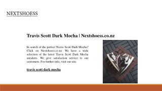 Travis Scott Dark Mocha | Nextshoess.co.nz