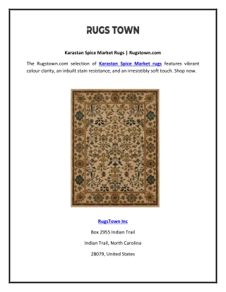 Karastan Spice Market Rugs | Rugstown.com