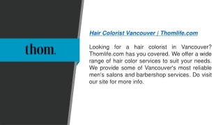 hair colorist vancouver