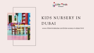 kids nursery in dubai