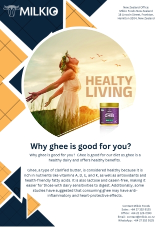 why ghee is good for you