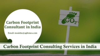 Carbon Footprint Consulting Services in India